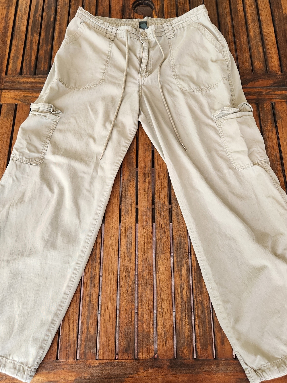 Women's Wild Fable Cargo Pants Light Green Size Large Utility 90s Drawstring